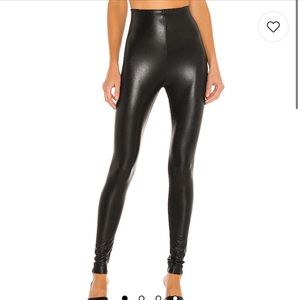 Commando Perfect control faux leather leggings in black